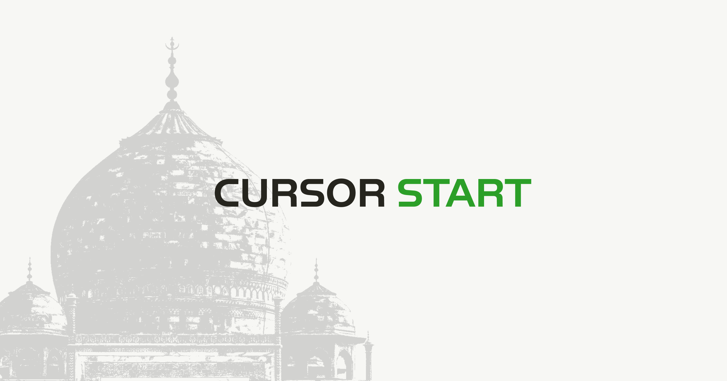 Cursor Start product artwork on a dark grid